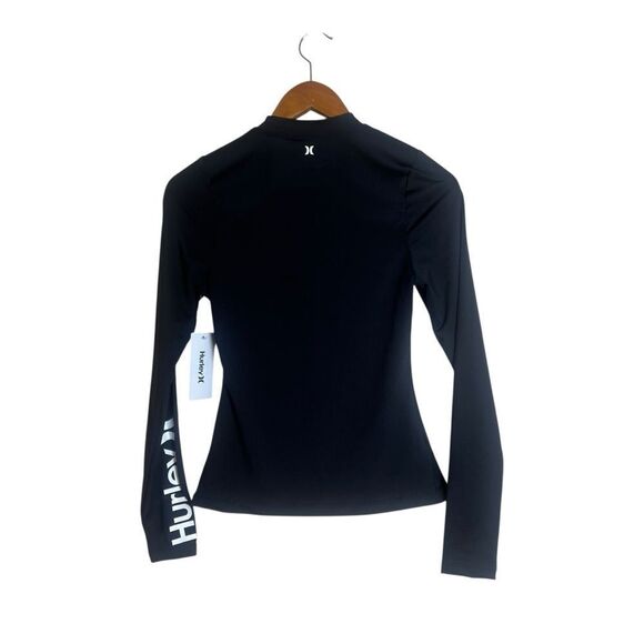 NWT! Hurley black rash guard. Size small - Picture 6 of 7